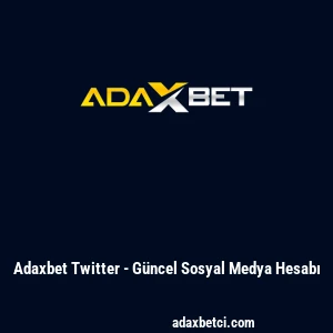 Adaxbet Twitter - G&uuml;ncel Sosyal Medya Hesabı